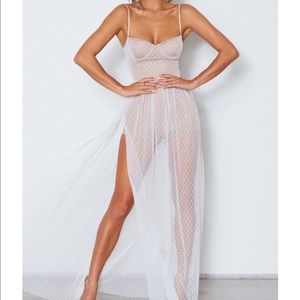 Totally Bangin Mesh Maxi Dress -new with tags